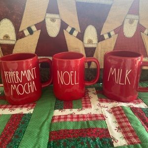 Rae Dunn Christmas mug set of 3